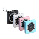 Mini Clock Charger – Multi-Port Alloy Power Bank (2400–10000mAh, 4 Colours)