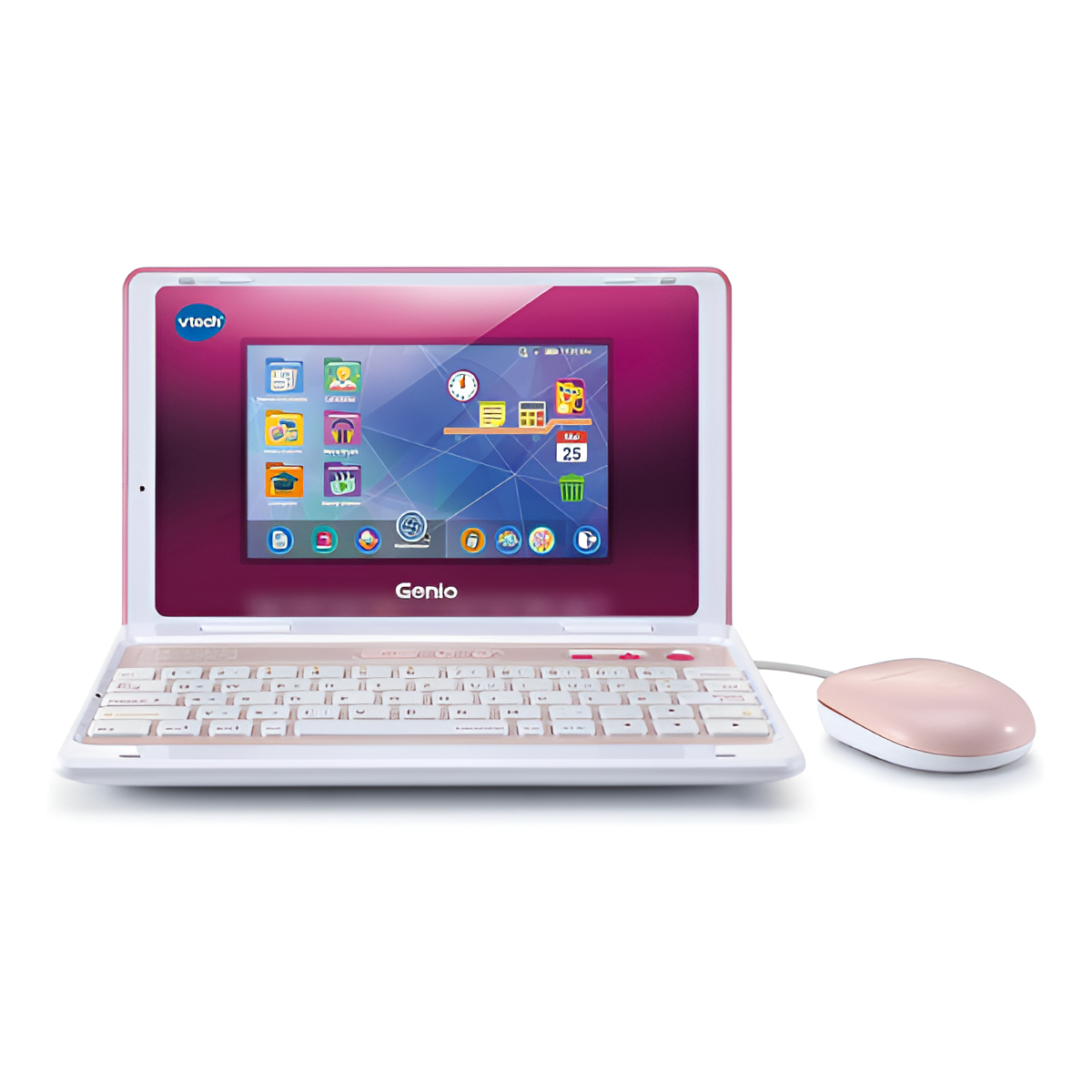 VTech Genio Learning Laptop XL Pink – 7" Kids Laptop with Games & Wi-Fi