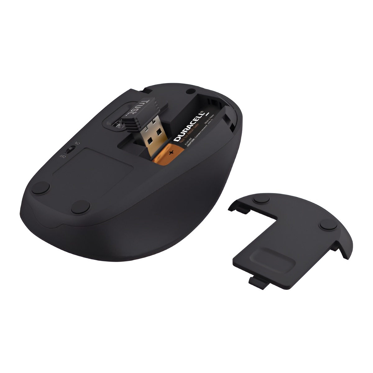 Trust Yuki Silent Wireless Mouse – Recycled, Ambidextrous, 1600 DPI – Black Mobile Arcade Ltd