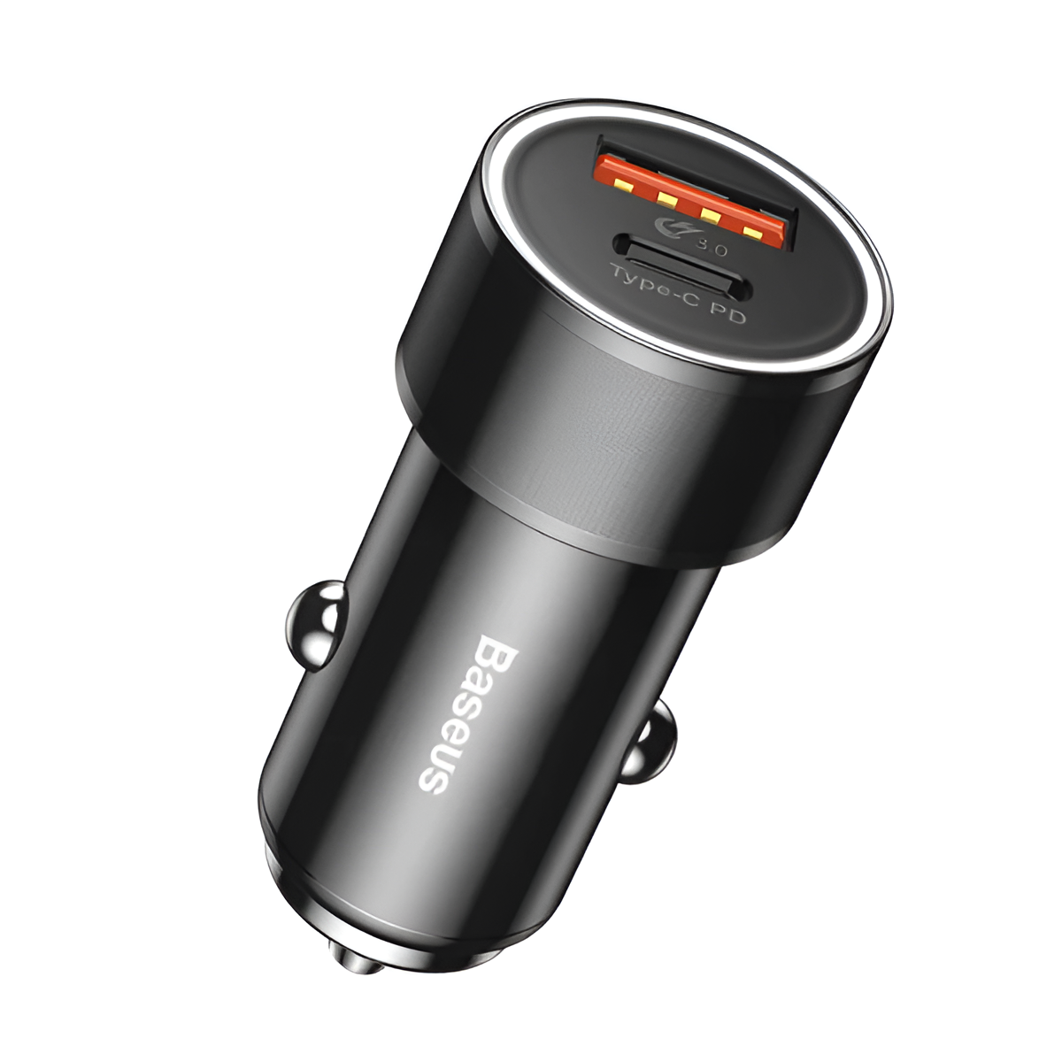 Small Screw Car Charger Dual USB QC3.0 36W Flash Charger Mobile Arcade Ltd