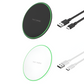 Ultra-thin Round Wireless Charger for Phones – Fast Desktop Charging Pad