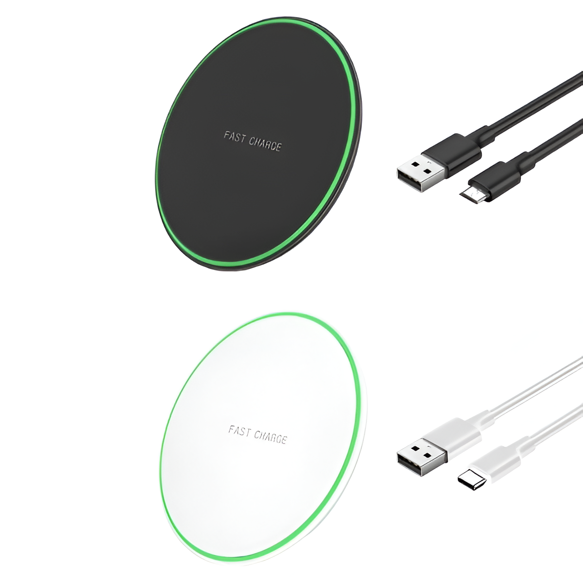 Ultra-thin Round Wireless Charger for Phones – Fast Desktop Charging Pad