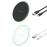 Ultra-thin Round Wireless Charger for Phones – Fast Desktop Charging Pad