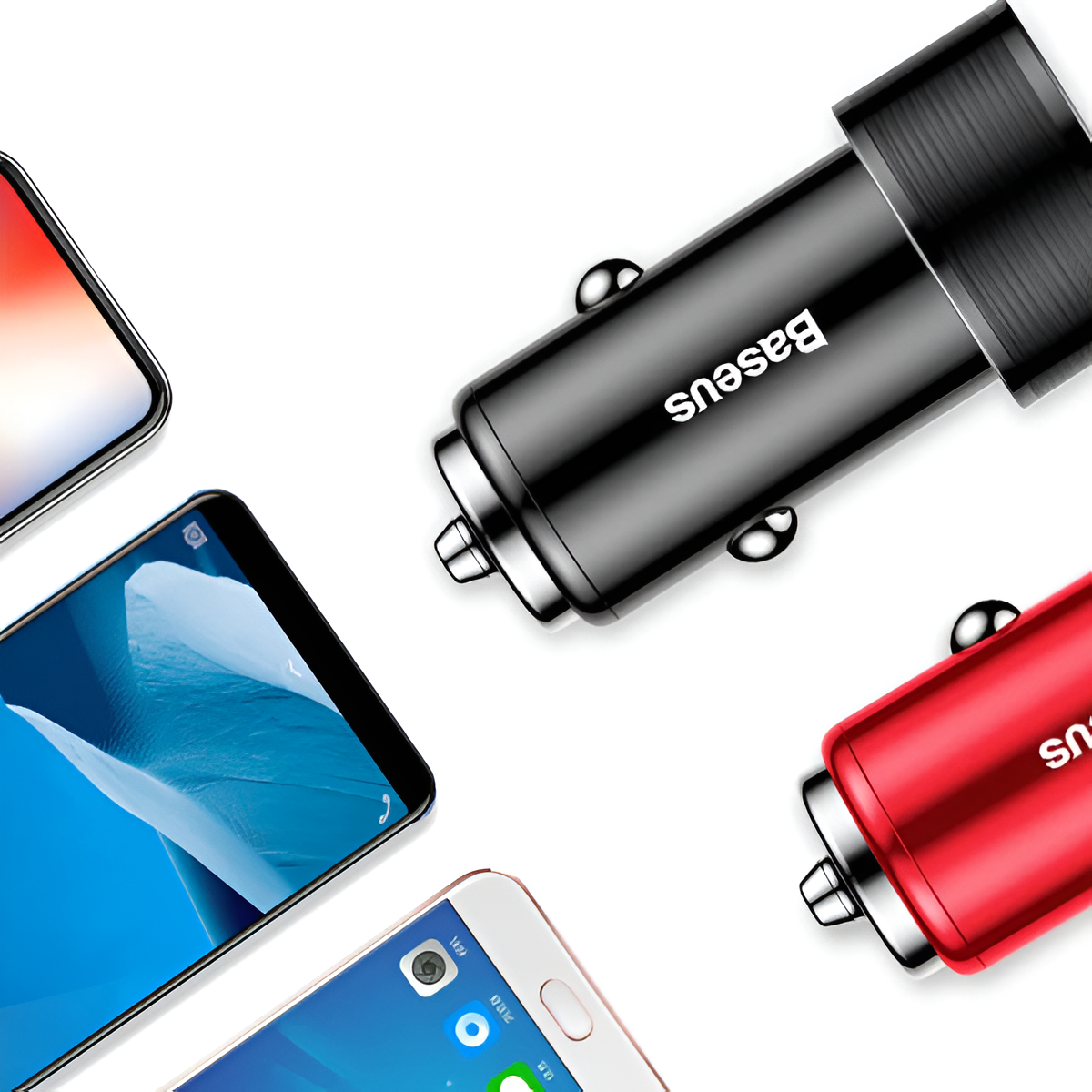 Dual USB QC3.0 Car Charger – 36W Small Screw Design, 12V Input, 2A Output Mobile Arcade Ltd