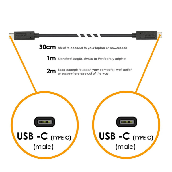 TECHGEAR USB-C 3.1 Gen 2 Cable 1m – 10Gbps 100W Fast Charge & Sync Mobile Arcade Ltd