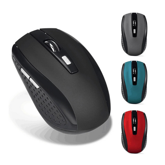 Wireless Matte Optical Mouse – Silent Click, USB, Ergonomic Design