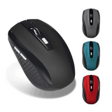 Wireless Matte Optical Mouse – Silent Click, USB, Ergonomic Design
