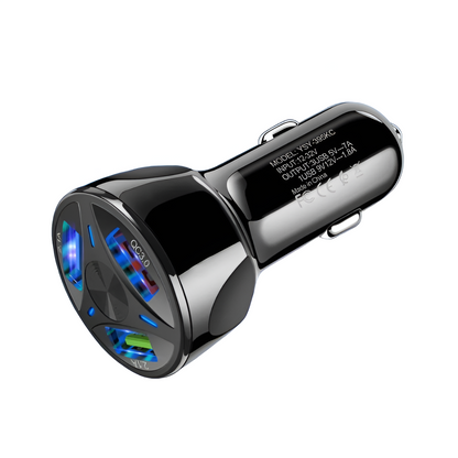 QC3.0 USB Car Fast Charger – Dual Port, 12V–24V Input, Smart Protection Mobile Arcade Ltd