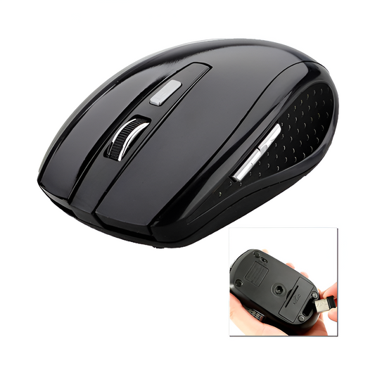 Wireless Silent Mouse – USB for Desktop & Laptop, Mute Click, Portable