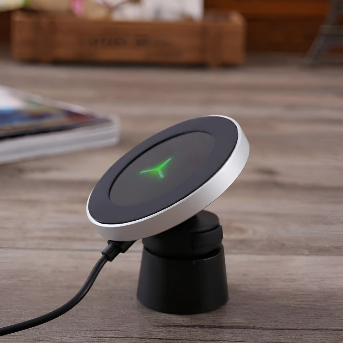 Magnetic Car Wireless Charger – 5W/10W, USB, Qi Certified, Clamping Mount Mobile Arcade Ltd