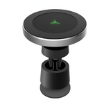 Magnetic Car Wireless Charger – 5W/10W, USB, Qi Certified, Clamping Mount