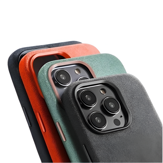 Alcantara Suede Magnetic Phone Case – All-Inclusive Cover for Men & Women