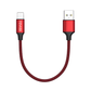 RAVIAD 30CM MFi iPhone Cable – Short Nylon Braided Lightning Charger, Black Mobile Arcade Ltd