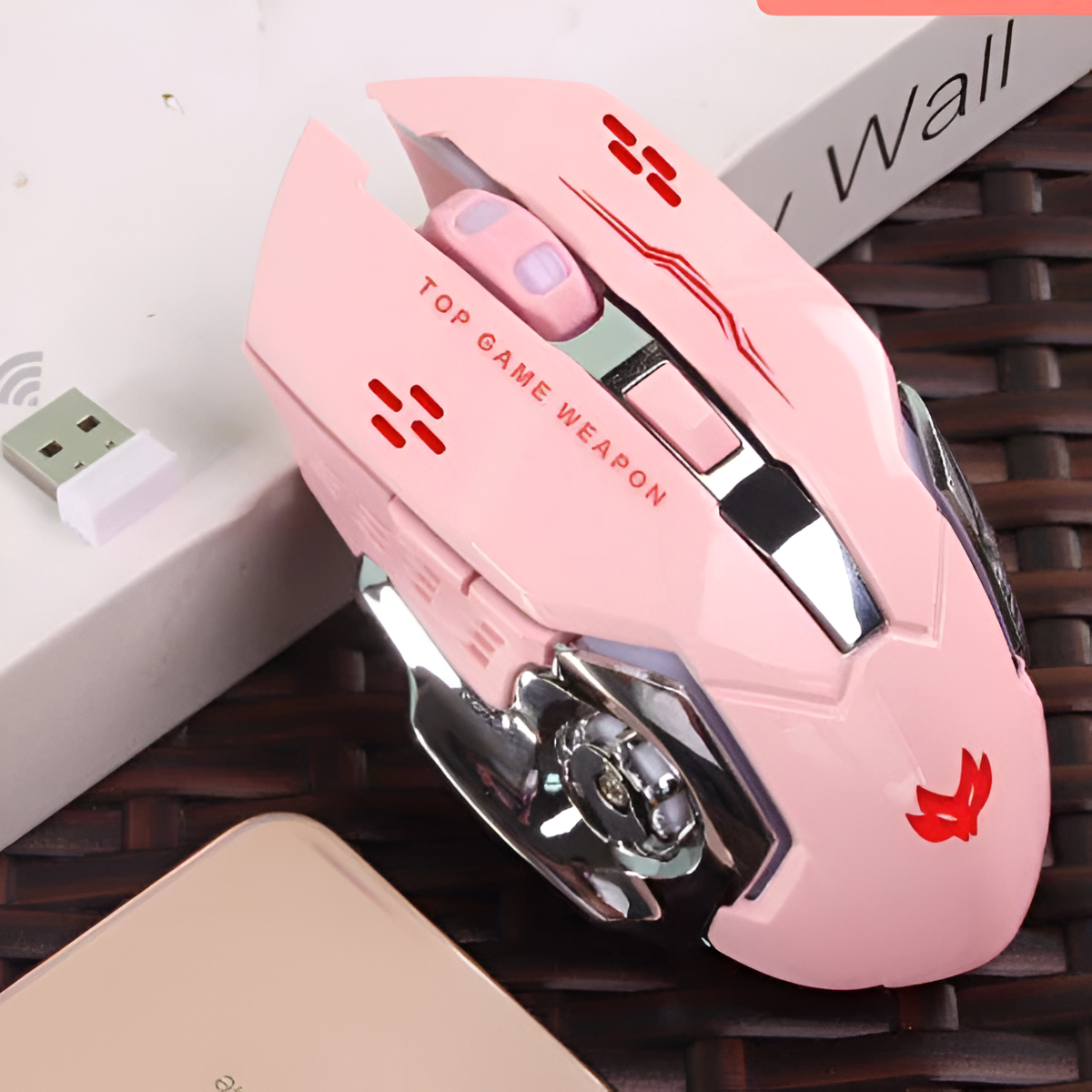 Wireless Charging Gaming Mouse – Silent, LED Luminous, Ergonomic Design Mobile Arcade Ltd