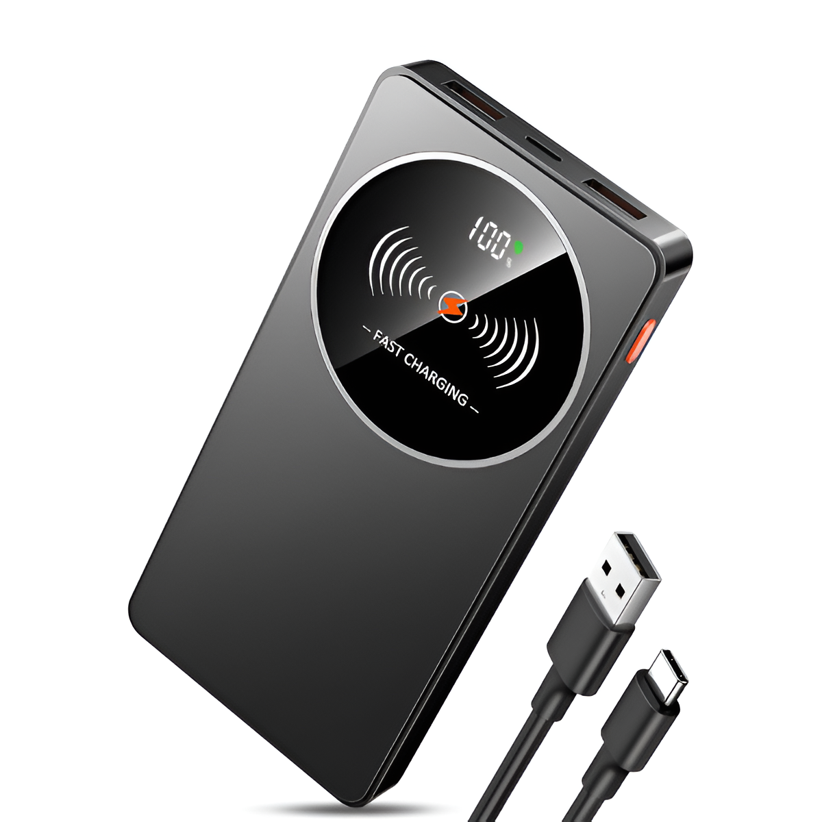 10000mAh Fast Charging Power Bank, 22.5W USB-C PD QC Charger with LED Display