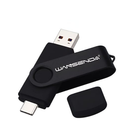WANSENDA USB 3.0 Type-C Flash Drive – OTG Pen Drive 2-in-1 up to 512GB