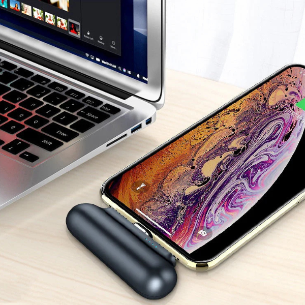 Mini Portable Power Bank 2600mAh – Compact USB Charger for iPhone Devices