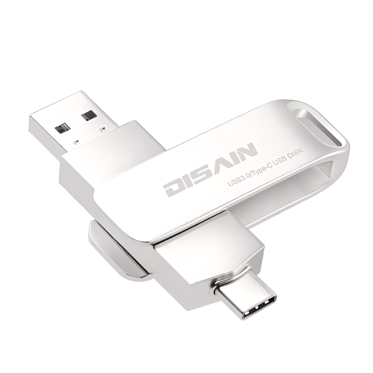 Type-C Metal Rotating USB Drive 16GB–256GB Mobile Phone U Disk USB 3.0