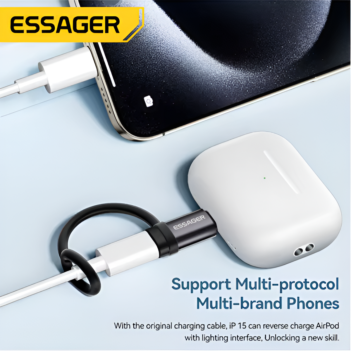 Essager Lightning to USB-C Adapter 3A Fast Charger for iPhone & iPad Mobile Arcade Ltd