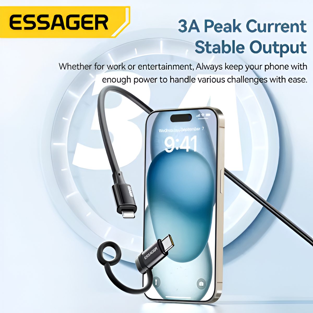 Essager Lightning to USB-C Adapter 3A Fast Charger for iPhone & iPad Mobile Arcade Ltd