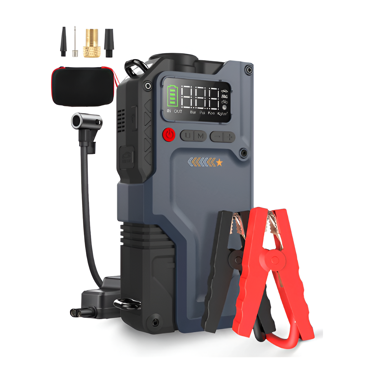 Eigotrav Box12 4-in-1 Car Starter Air Compressor 12000mAh Power Bank