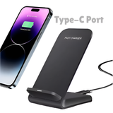 100W Fast Wireless Charger Stand for iPhone 16–13 & Samsung S24–S21 Ultra