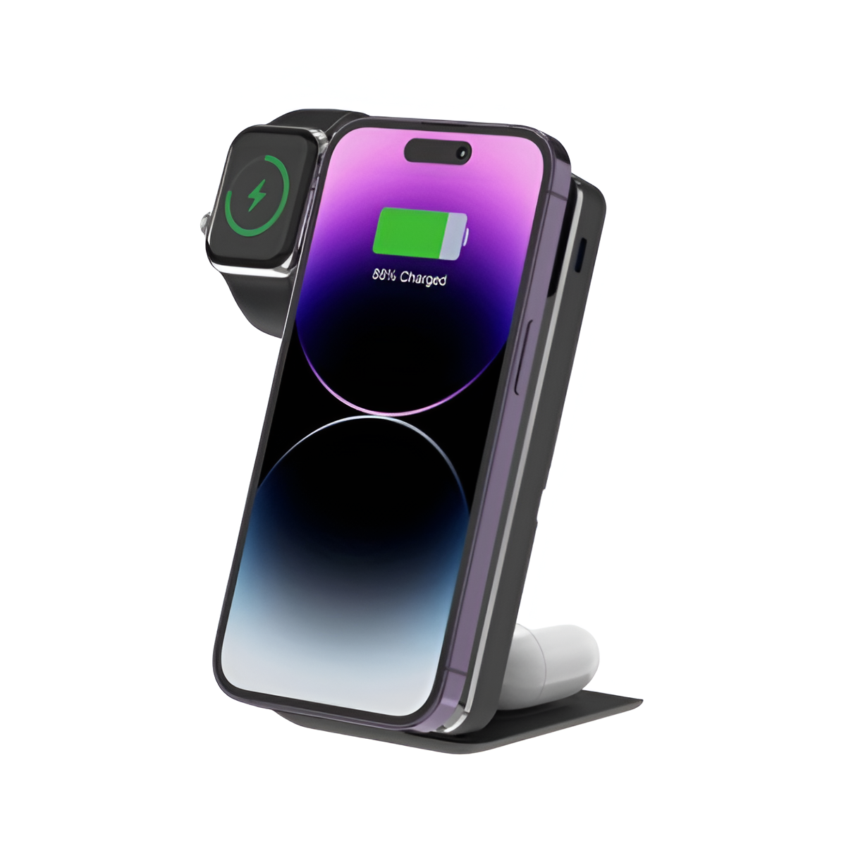 3-in-1 Wireless Charging Station & 10000mAh MagSafe Power Bank – Fast Charge