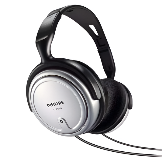 Philips SHP2500/10 Hi-Fi TV Headphones with Volume Control & 6m Cable – Black