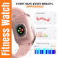 Fitness Watch for Women Ladies Smart Watch Tracker with Pink Color Band Bluetooth Calling IP68 Waterproof iPhone Mobile Arcade Ltd