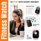 Fitness Watch for Women Ladies Smart Watch Tracker with Pink Color Band Bluetooth Calling IP68 Waterproof iPhone Mobile Arcade Ltd