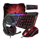 4 in 1 Gaming Bundle RGB Keyboard, Mouse, Headset & Mouse Pad for PC/Console