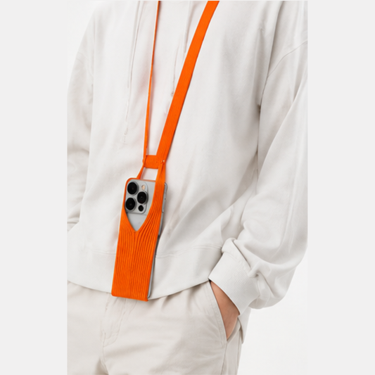 Knitted Phone Pocket Bag For iPhone Compatible 80cm Crossbody Strap UK Mobile Arcade Ltd