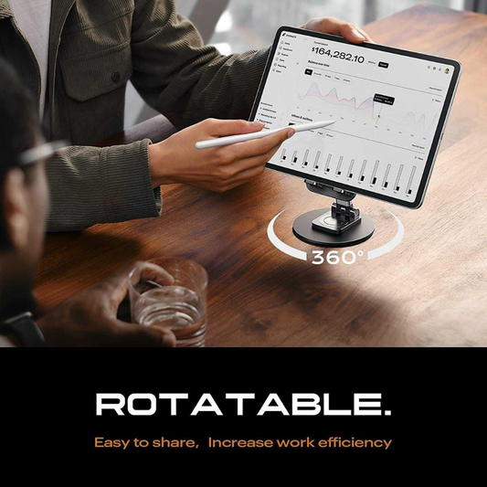 MTK Portable Black Mobile Stand – Anti‑Slip, Height & Angle Adjustable Holder Mobile Arcade Ltd