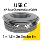 USB Type-C 6A Super Fast Charging Cable 1m–8m For Huawei, Xiaomi & More