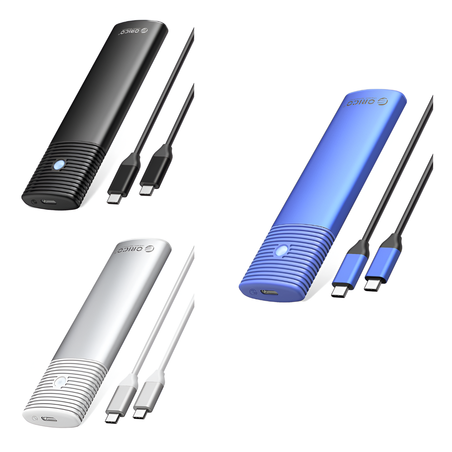 ORICO M.2 NVMe SSD Enclosure USB 3.2 10Gbps Tool-Free USB-C Adapter – 4TB