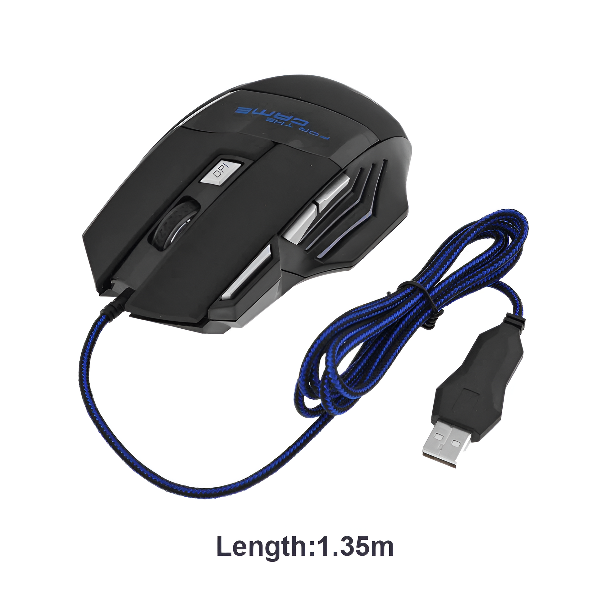 USB Wired Gaming Mouse 5500 DPI 7-Button Backlit Ergonomic Optical Mouse Mobile Arcade Ltd