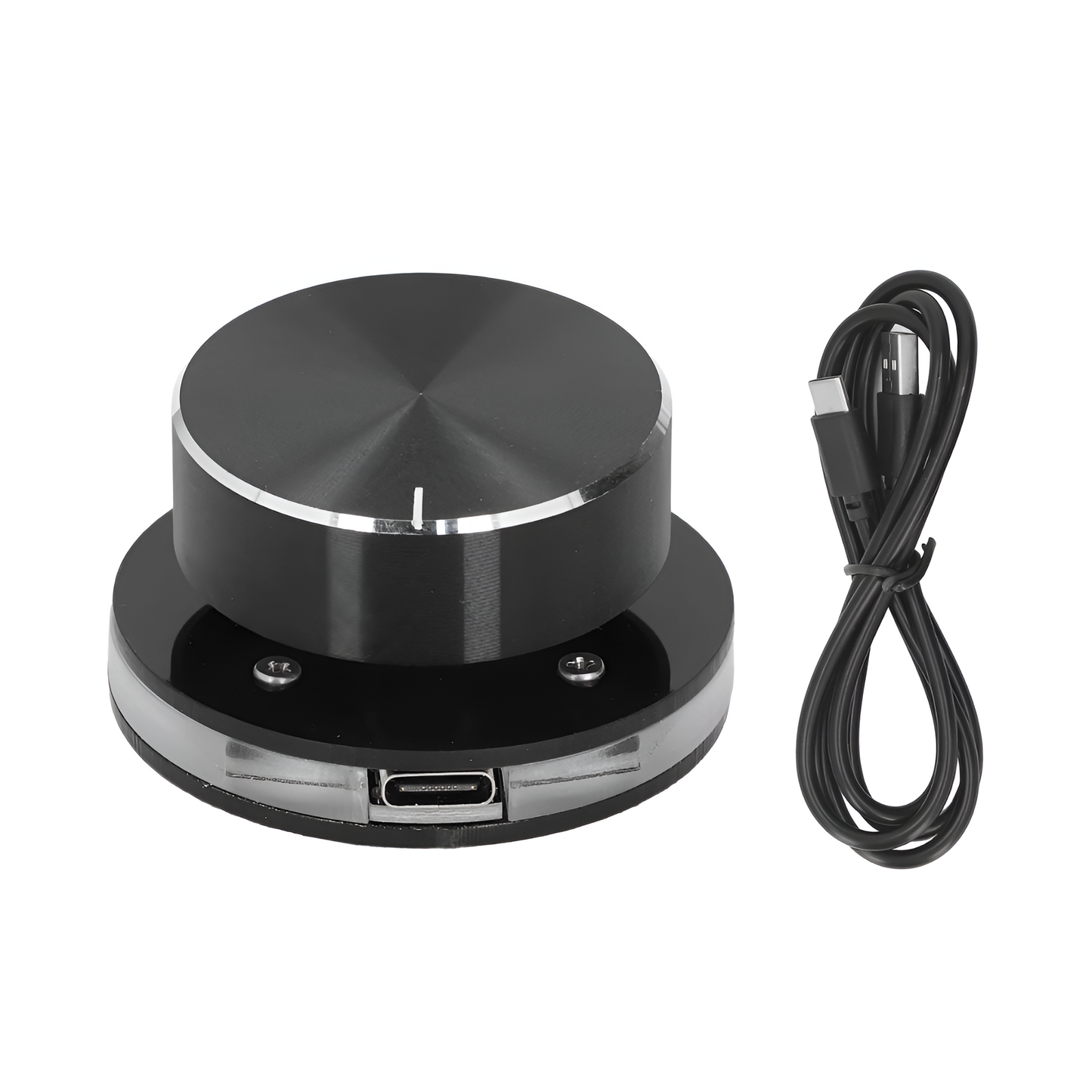 USB Volume Control Knob with RGB Light – Type-C Media Controller for PC/Android Mobile Arcade Ltd