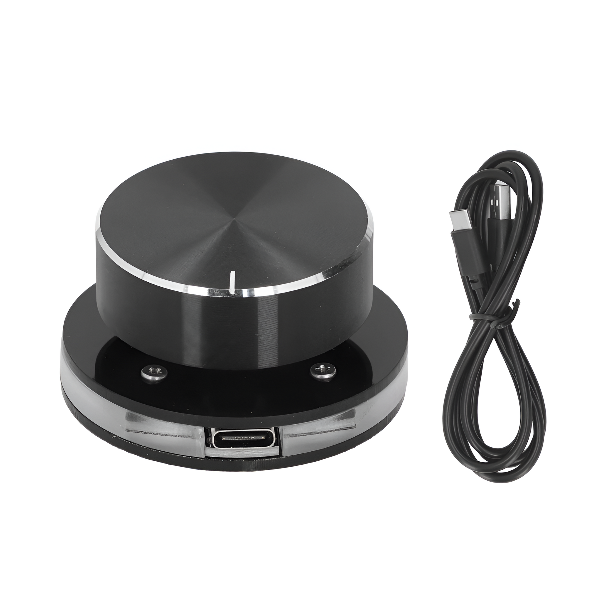USB Volume Control Knob with RGB Light – Type-C Media Controller for PC/Android Mobile Arcade Ltd