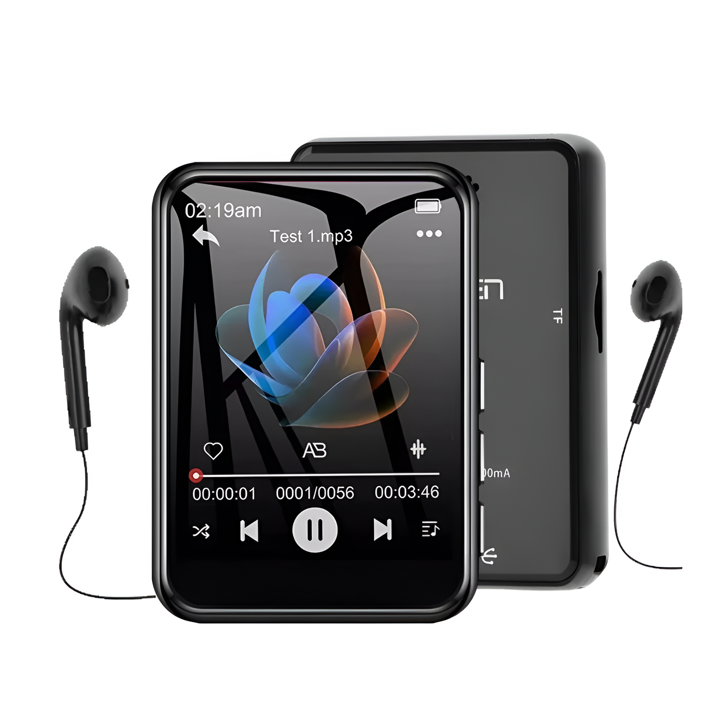 128GB HiFi Bluetooth 5.4 MP3 Player with Touchscreen, Speaker & Recorder