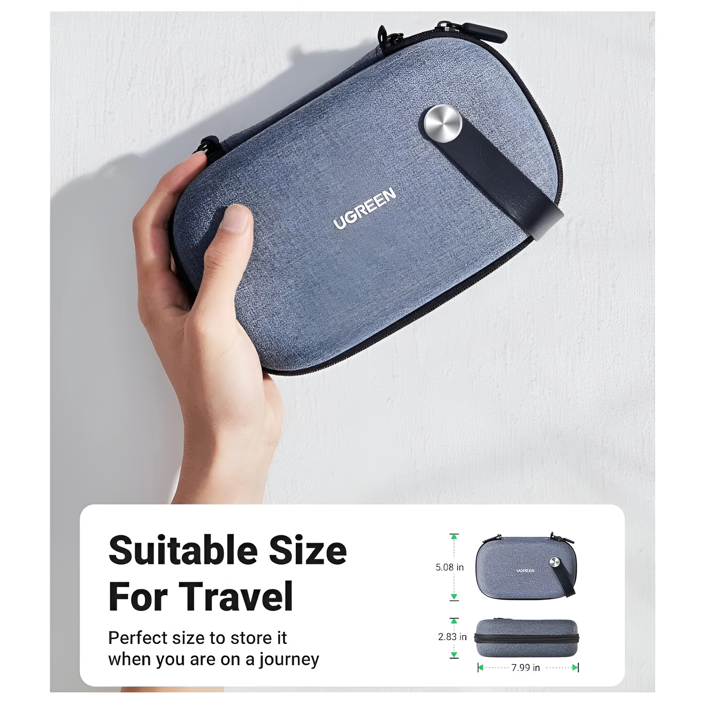 Portable Travel Electronics Organizer Bag, Small Waterproof Gadget Cable Case Mobile Arcade Ltd