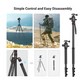 SMALLRIG 72" Camera Tripod with Ball Head, 33lb Load, Monopod Option Mobile Arcade Ltd