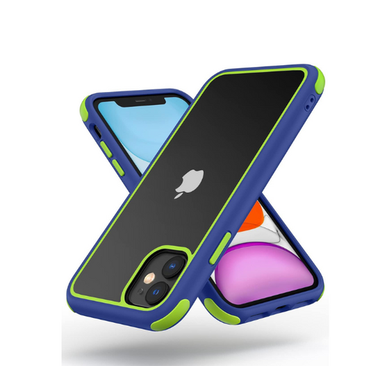 iPhone 11 Case Blue Ultra Thin Hybrid Shockproof TPU Bumper Anti Scratch Cover Mobile Arcade Ltd