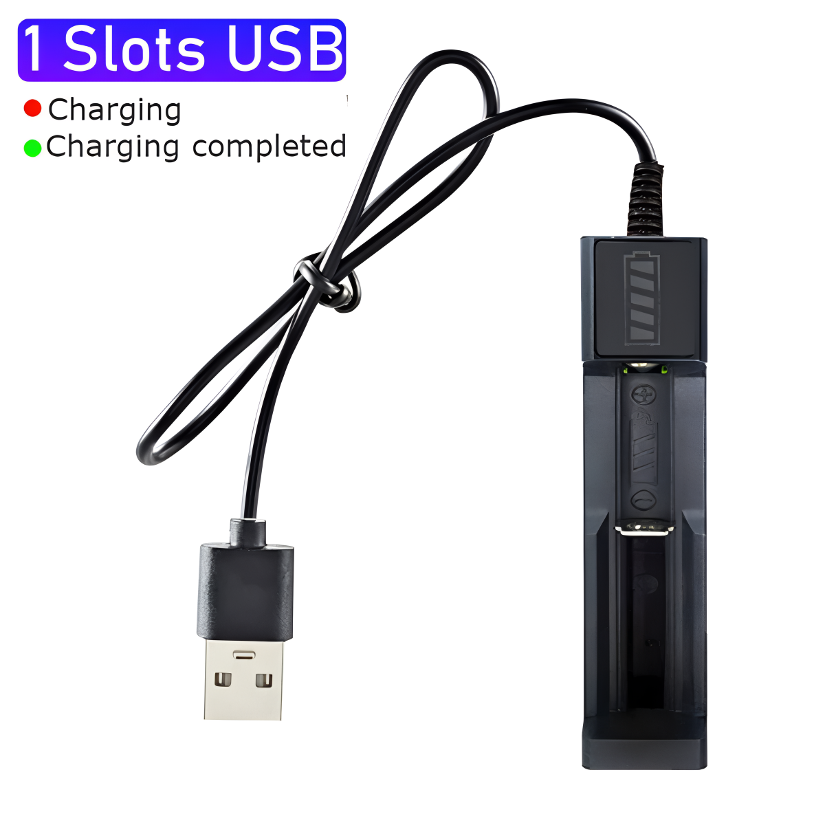 Universal USB 18650 Battery Charger – 1-4 Slot for 3.7V Li-ion Batteries Mobile Arcade Ltd