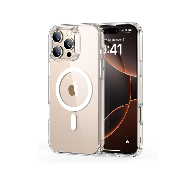 iPhone 16 Pro Max Clear MagSafe Case + 2 Screen Protectors Shockproof Cover