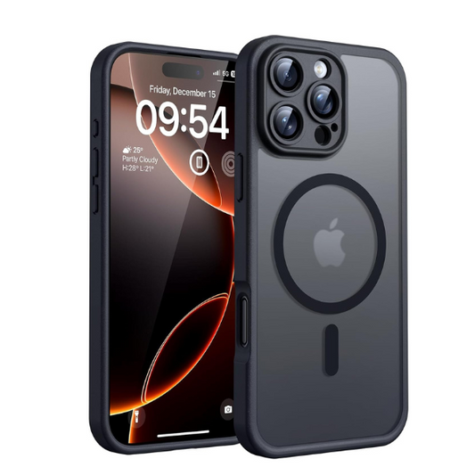 iPhone 16 Pro Max Case MagSafe Matte Black Shockproof Camera Guard 6.9"