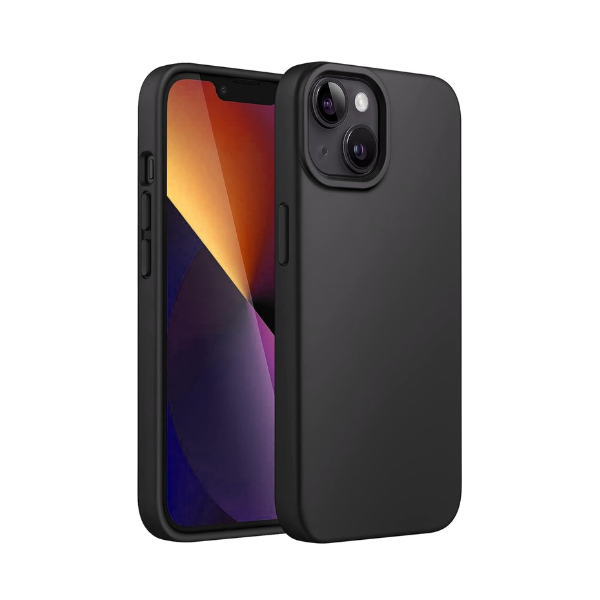 iPhone 13 Case Black Gel Rubber Shockproof Full Body Drop Protection Cover