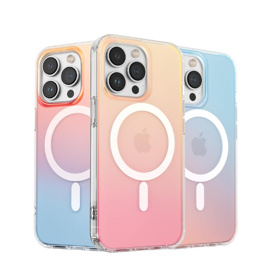 iPhone 13 Pro MagSafe Case Sunset Iridescent Shockproof Magnetic Cover 6.1"