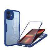 iPhone 11 Case Blue 360° Clear Rugged Cover w/ Screen Protector Shockproof