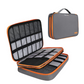 Large Travel Electronics Organizer Bag, Waterproof Cable & Gadget Storage, Grey Mobile Arcade Ltd
