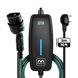 Masterplug EV Charger Cable 5m | UK 3-Pin to Type 2 | 2.4kW Mode 2